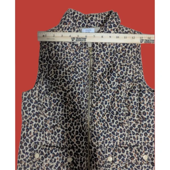 NWOT Crown Ivy Women's  vest/leopard/small(4) - Picture 6 of 13